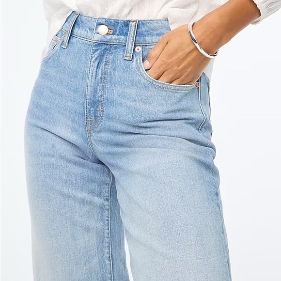 J. Crew Wide leg crop jean in all-day stretch - Picture 2 of 10